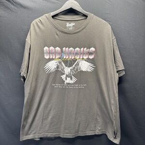 Bad Habits World Tour Shirt Mens Large Gray Eagle Graphic Brooklyn‎ Cloth 1991